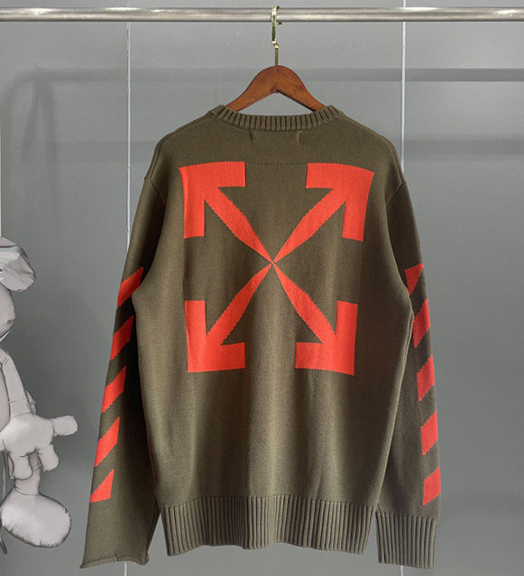 Off-White Diag Arrows Knit Sweater Black