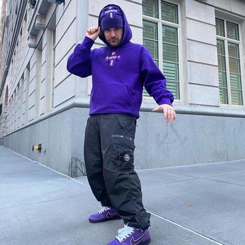 Supreme Cross Box Logo Hooded Sweatshirt