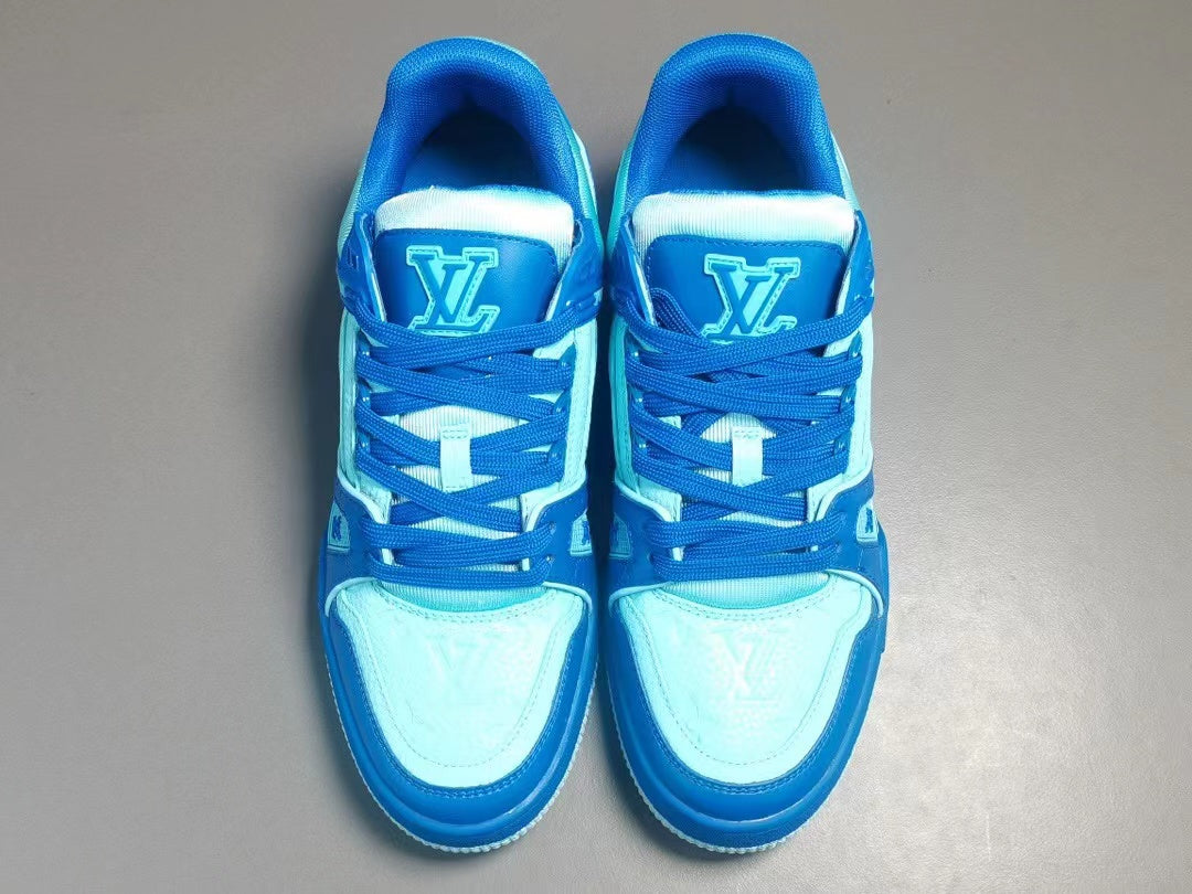 Louis Vuitton Trainer Monogram Blue Cyan