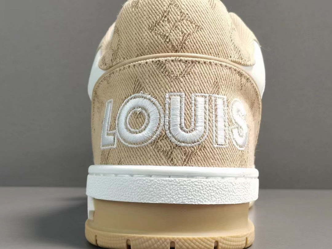 Louis Vuitton Trainer Monogram Denim Beige