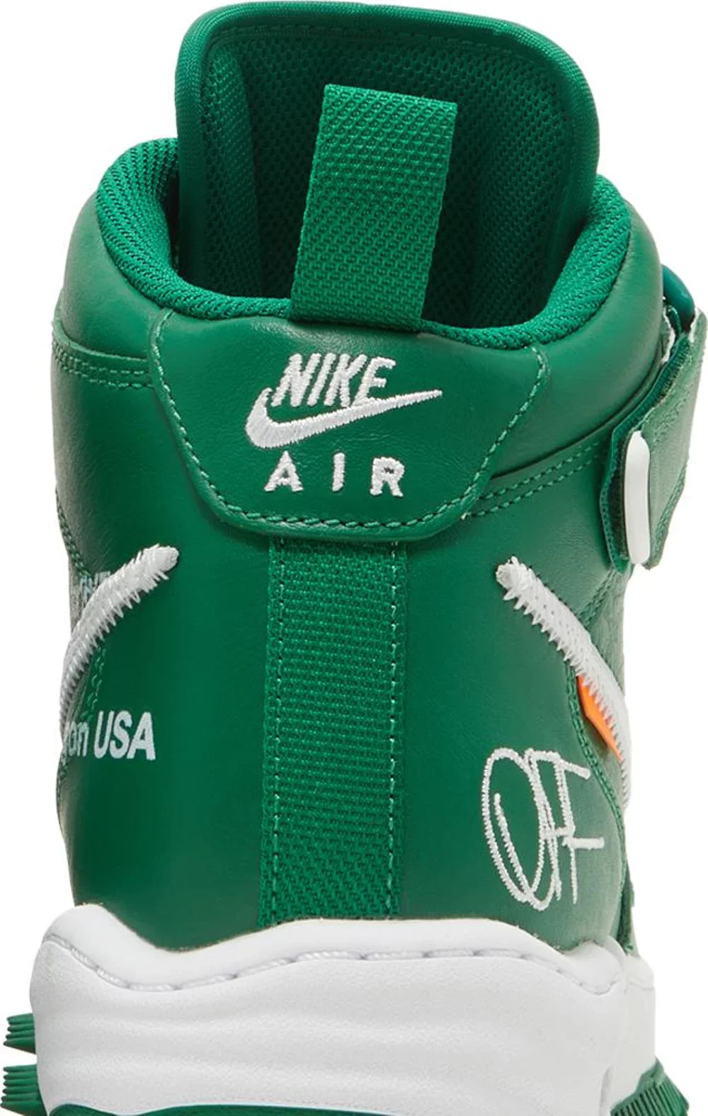 Off-White x Air Force 1 Mid SP Leather 'Pine Green'