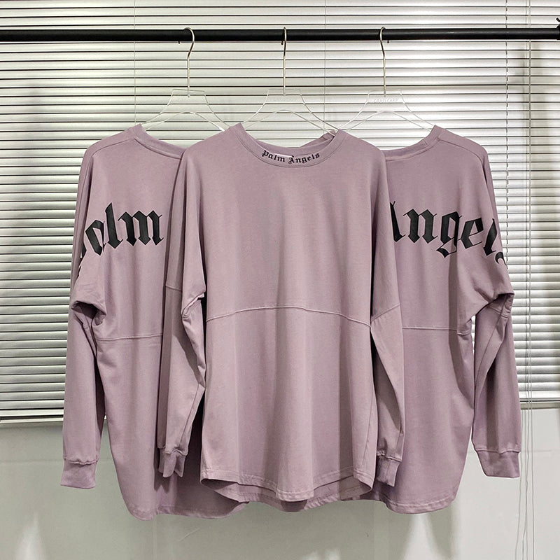 Palm Angels Logo Mock Neck Longsleeve T-Shirt