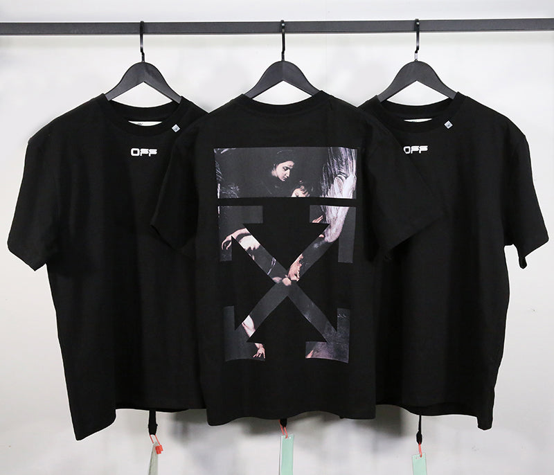 Off-White Oversized Fit Caravaggio Arrows T-shirt White/Multicolor