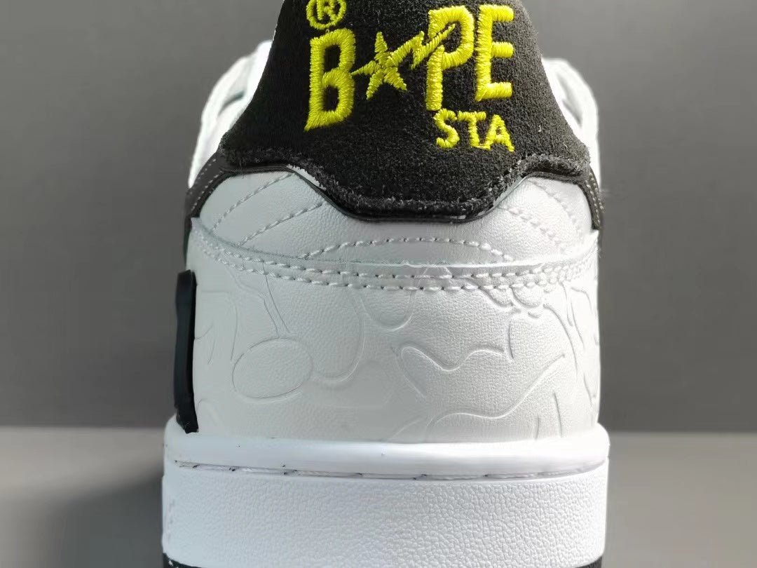 A Bathing Ape Bape SK8 Sta White Silver