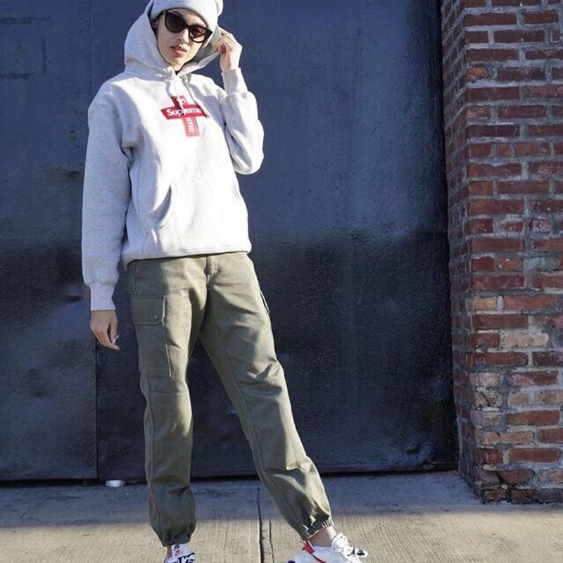 Supreme Cross Box Logo Hooded Sweatshirt