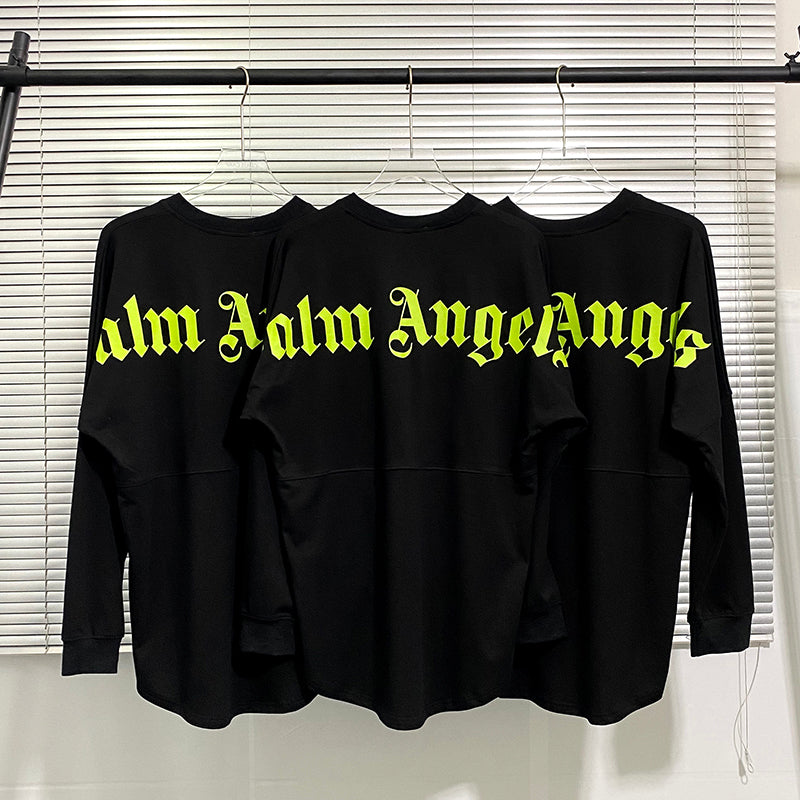 Palm Angels Logo Mock Neck Longsleeve T-Shirt