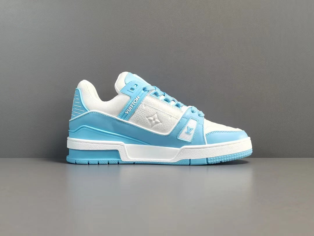 Louis Vuitton Trainer Low White Sky Blue