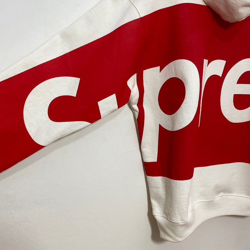 Supreme Big Logo Hooded Sweatshirt White