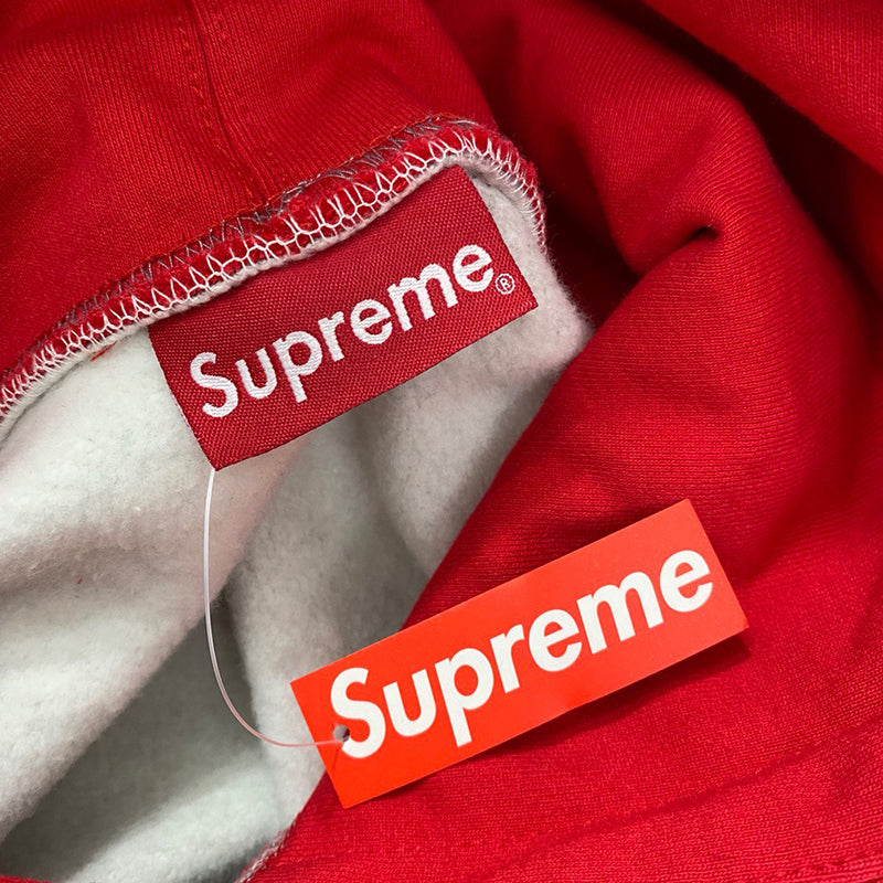 Supreme Contrast Hooded Sweatshirt Heather Grey