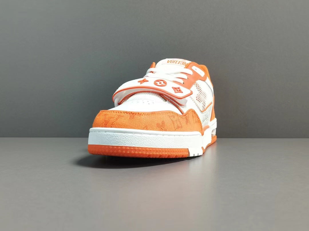 Louis Vuitton Trainer Monogram Denim Orange