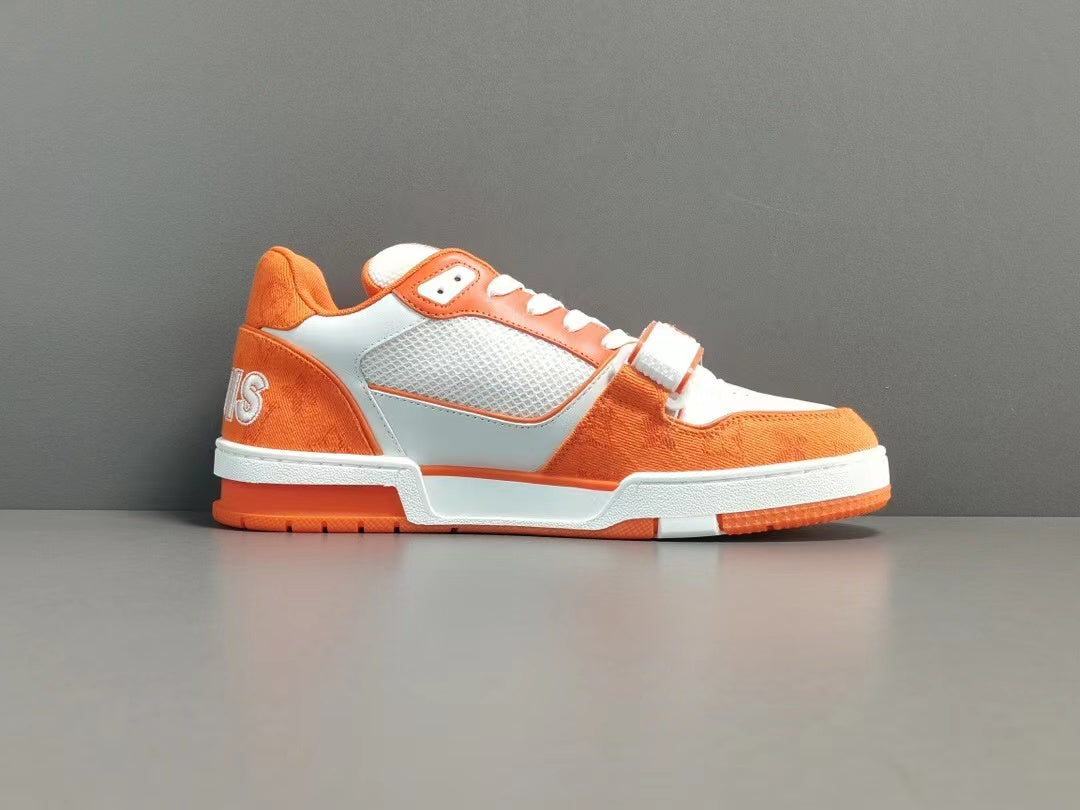 Louis Vuitton Trainer Monogram Denim Orange