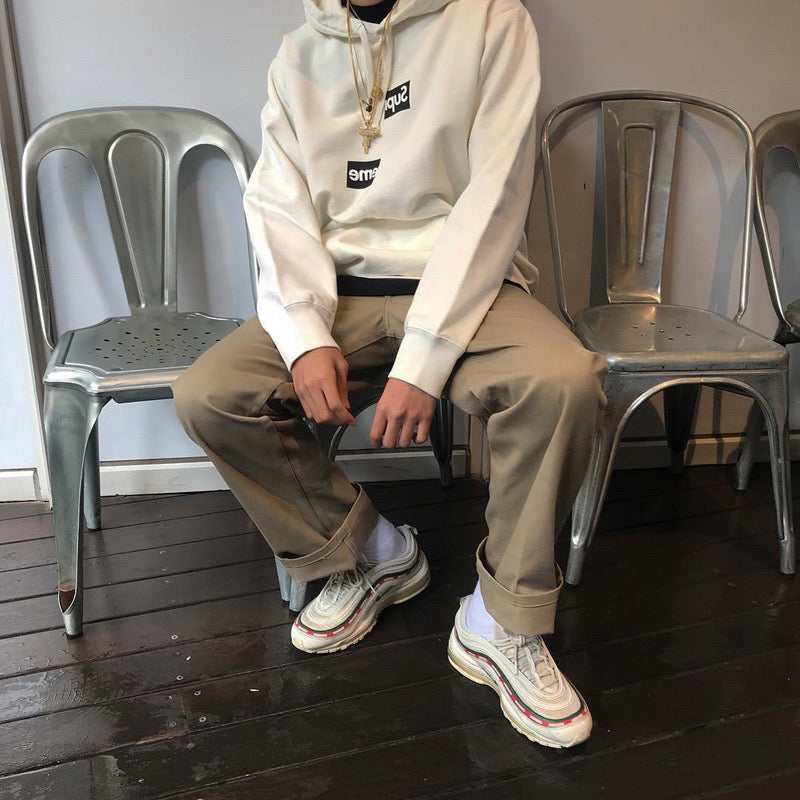 Supreme Comme des Garcons SHIRT Split Box Logo Hooded Sweatshirt White