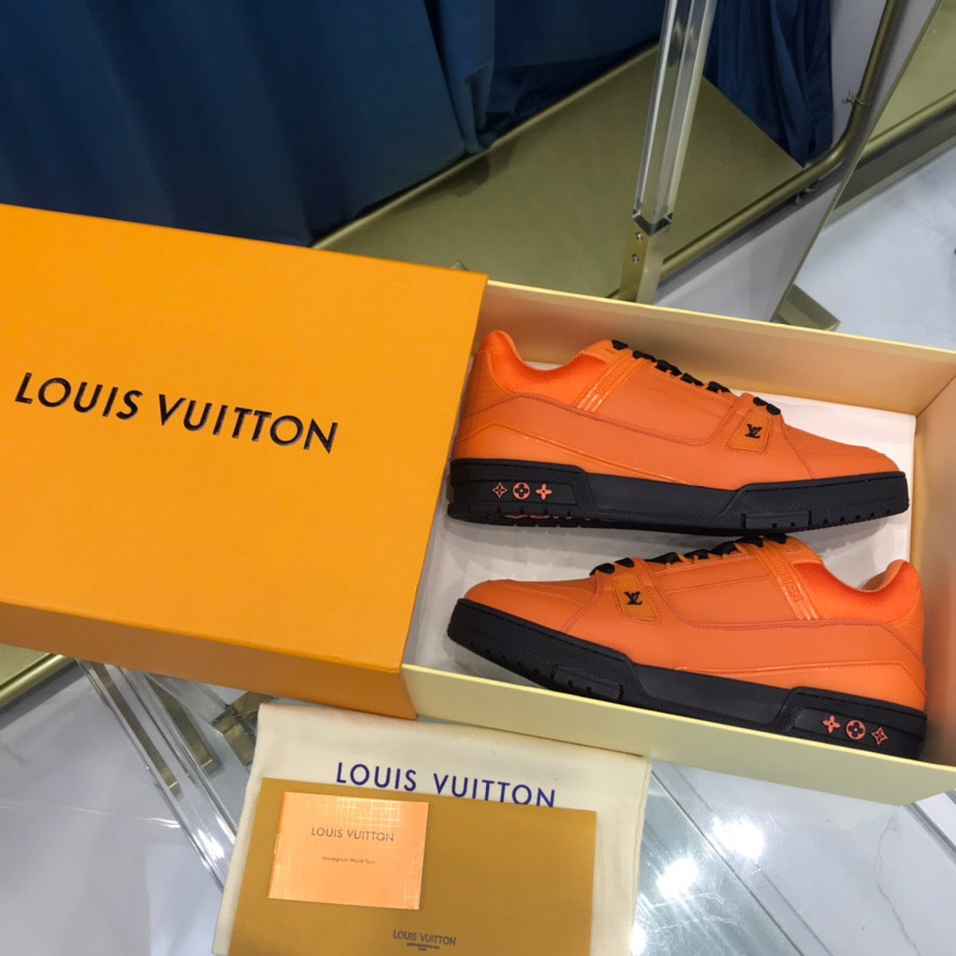 Louis Vuitton LV Trainer Orange Black