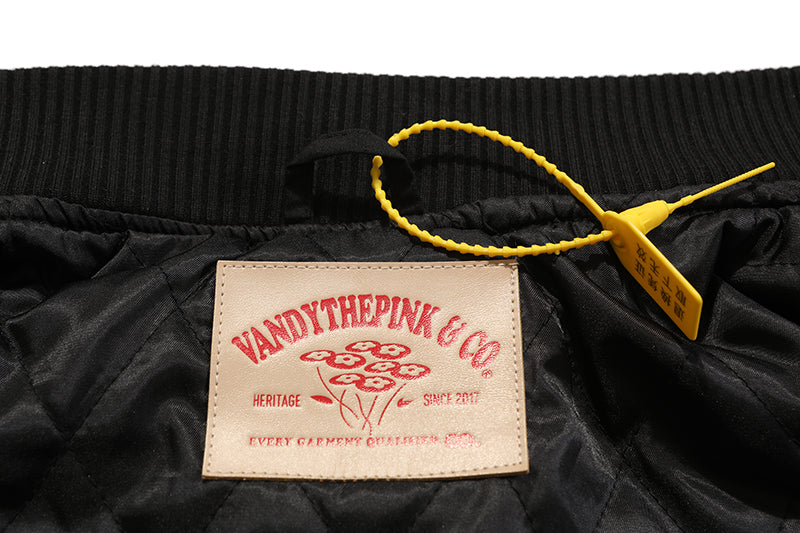 Vandy The Pink 4 Year Anniversary Varsity Jacket "Black Sail"