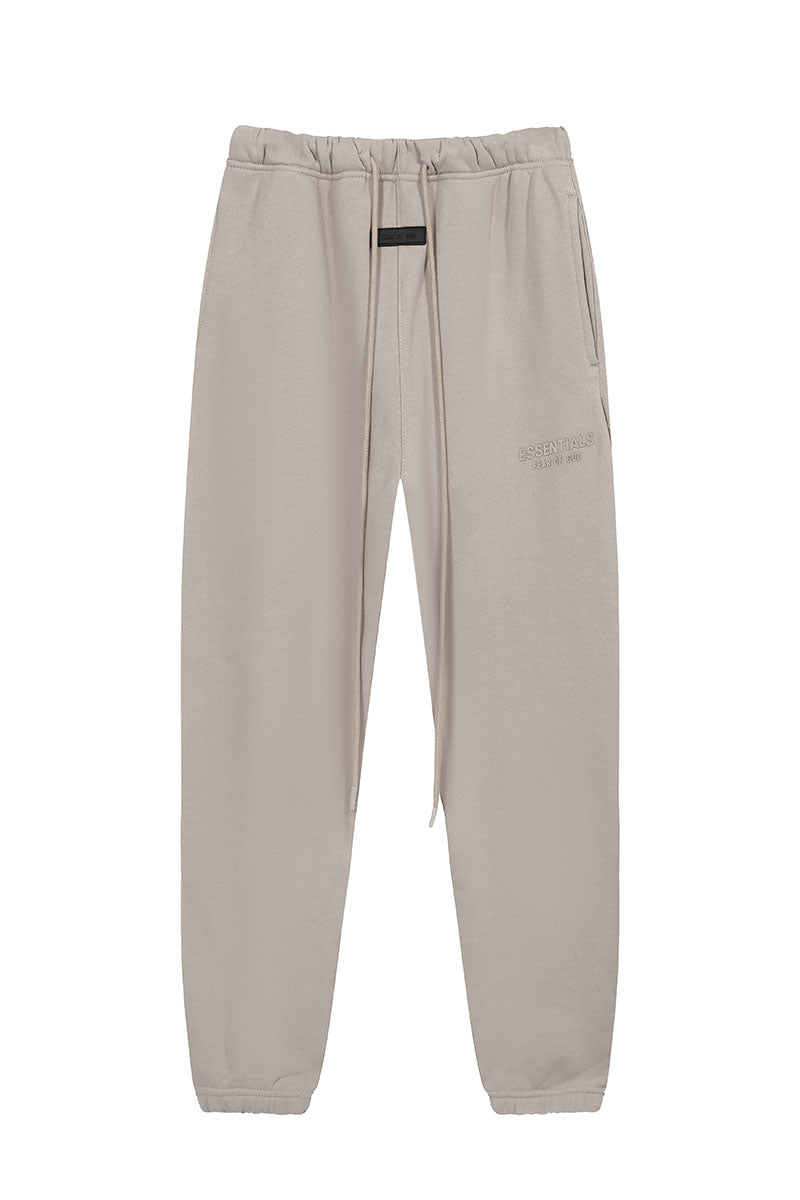 FEAR OF GOD ESSENTIALS logo-print Drawstring Track Pants Cream