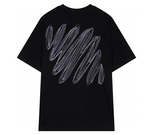 Off-White c/o Virgil Abloh T-shirt With Scribble Skate Logo in Black
