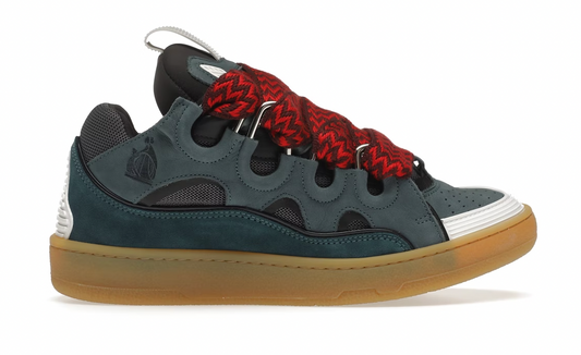 Lanvin Leather Curb Blue Grey