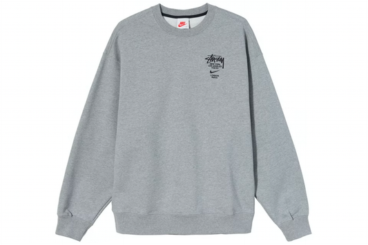 Nike x Stussy International Crewneck Sweatshirt Heather Grey