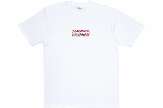 Supreme Takashi Murakami COVID-19 Relief Box Logo Tee White