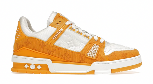 Louis Vuitton Trainer Yellow Monogram Denim White