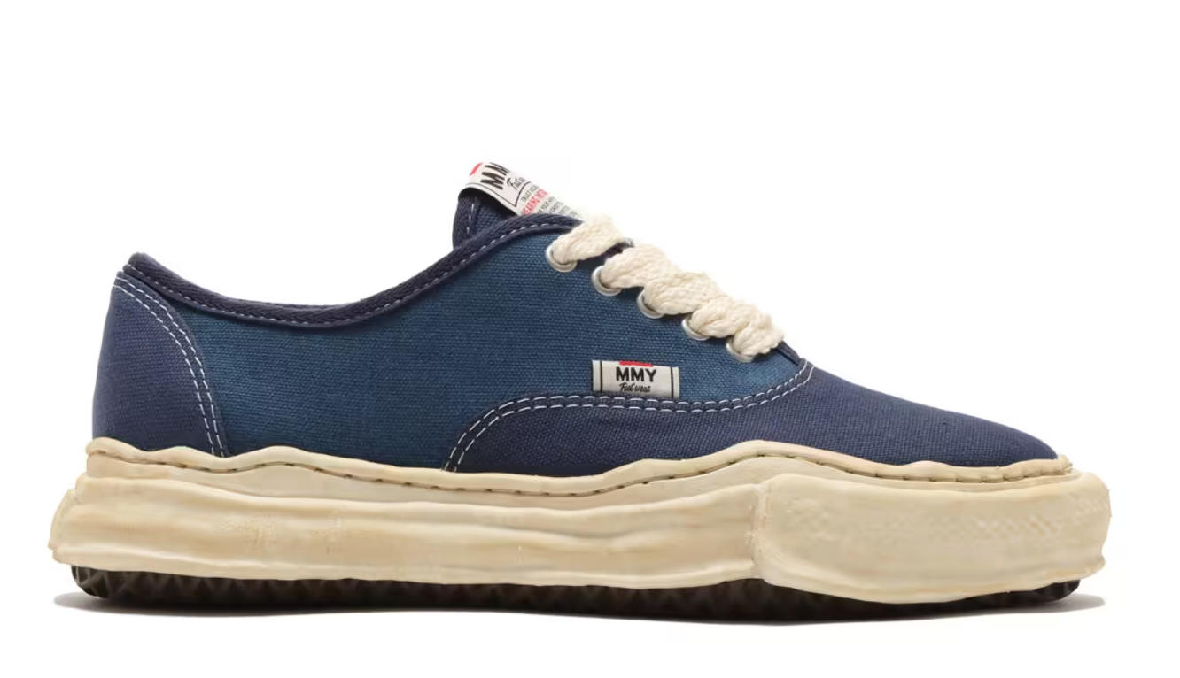 Maison Mihara Yasuiro Baker OD OG Sole Canvas Low Blue