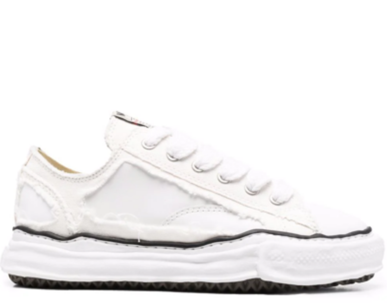 Maison Mihara Yasuiro Baker OG fringed cotton-canvas White