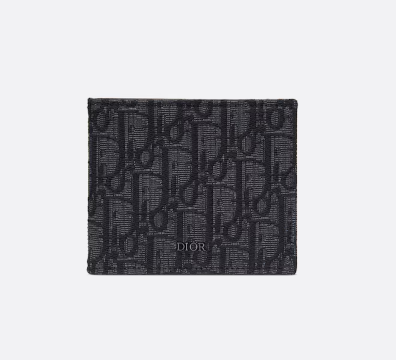 Dior Oblique Jacquard Wallet Black