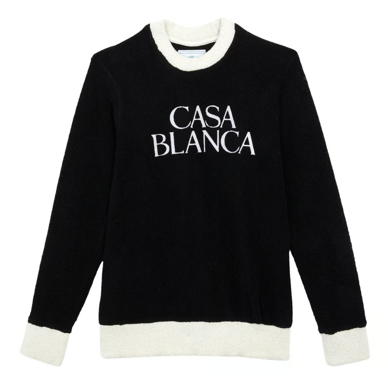 Casablanca Colourblock Embroided Sweatshirt Black