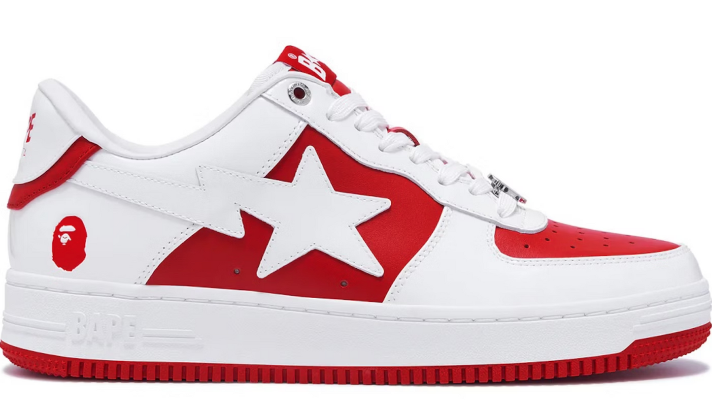 A Bathing Ape Bape Sta Low #6 Red