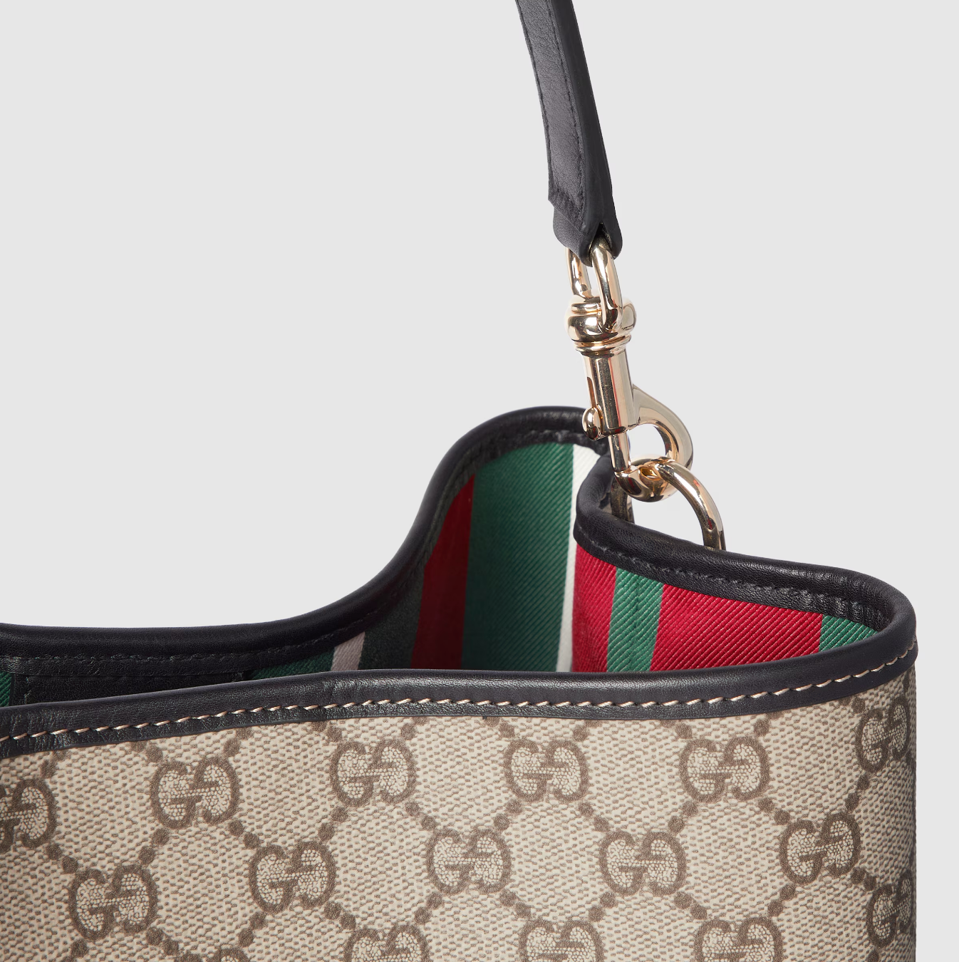 GUCCI GG Emblem medium bucket bag