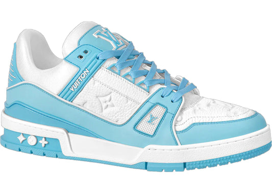 Louis Vuitton Trainer Low White Sky Blue