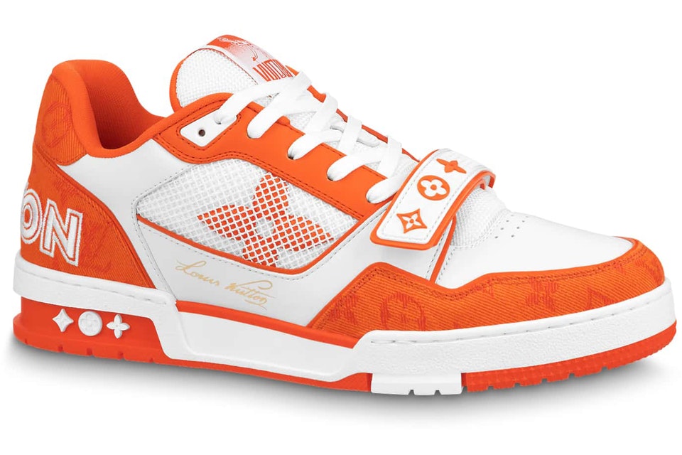 Louis Vuitton Trainer Monogram Denim Orange