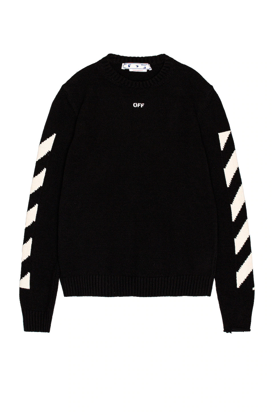 Off-White Diag Arrows Knit Sweater Olive / Orange
