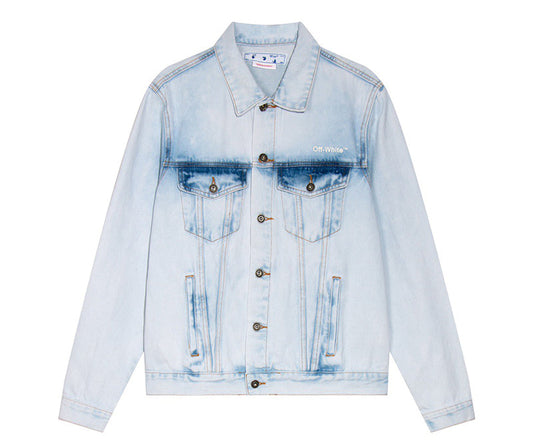 Off-White Diag Stripe Denim Jacket Blue/White