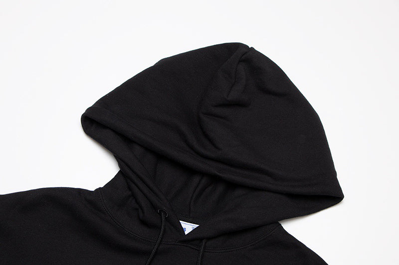 Off-White Black Wave Diagonals Hoodie