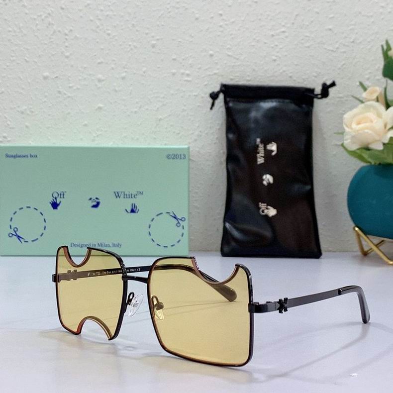 Off-White Cady cut-out rectangular-frame sunglasses
