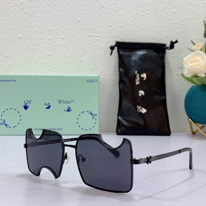 Off-White Cady cut-out rectangular-frame sunglasses