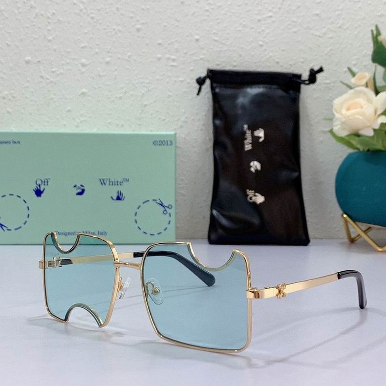 Off-White Cady cut-out rectangular-frame sunglasses