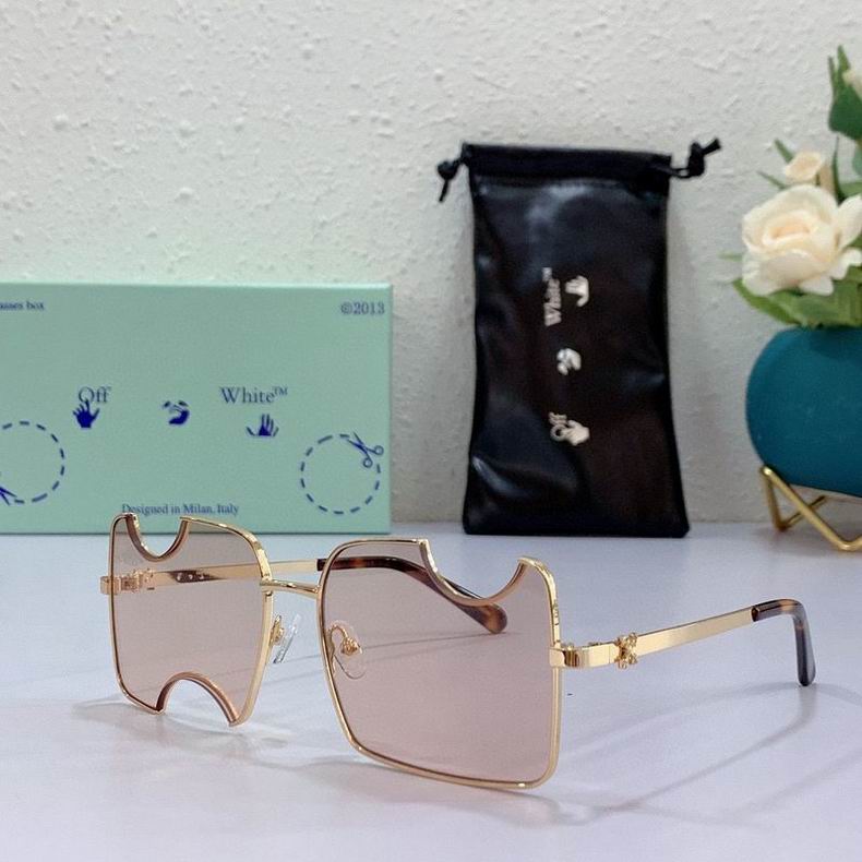 Off-White Cady cut-out rectangular-frame sunglasses