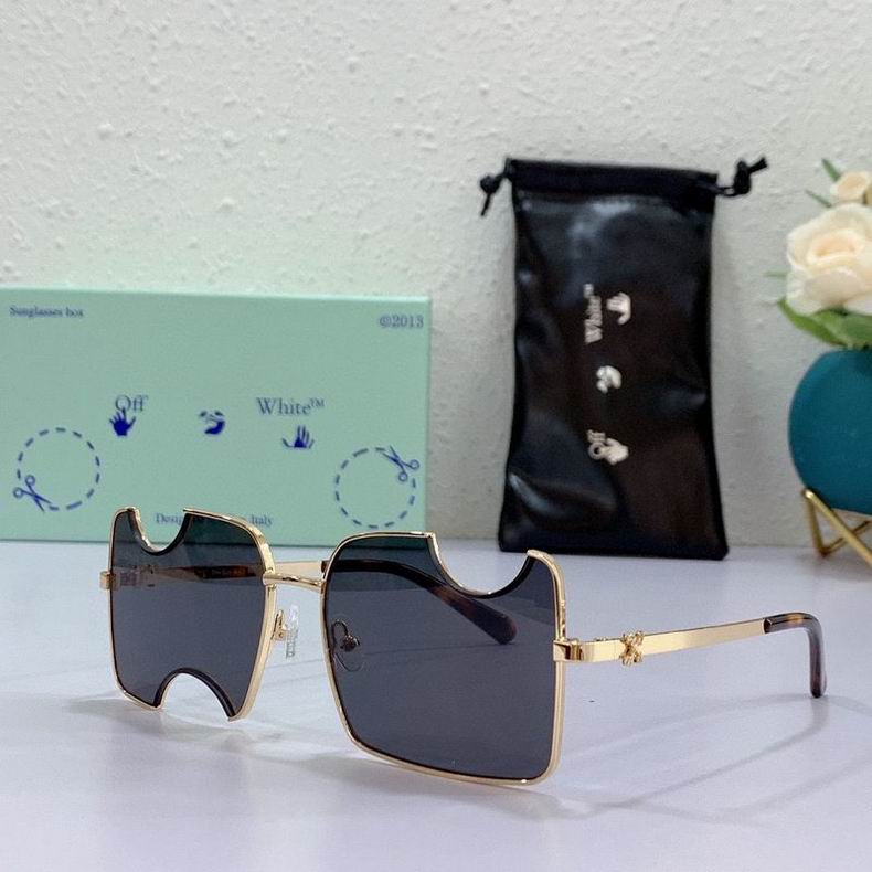 Off-White Cady cut-out rectangular-frame sunglasses