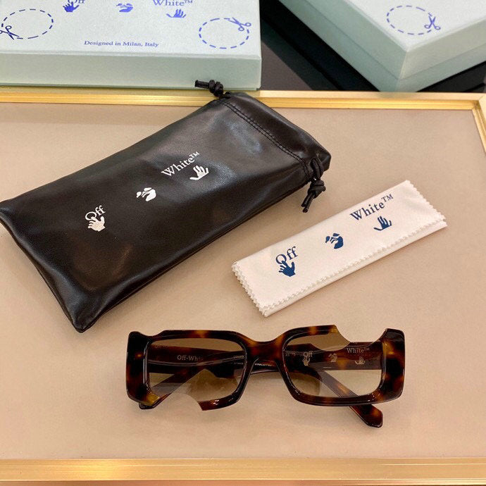 Off-White Cady Acetate 142mm Rectangular Sunglasses