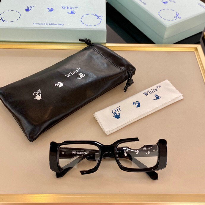 Off-White Cady Acetate 142mm Rectangular Sunglasses White / Transparent