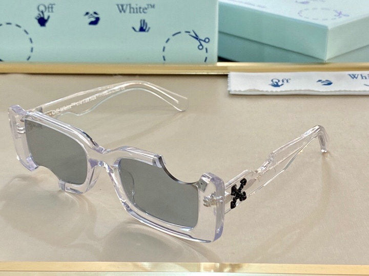 Off-White Cady Acetate 142mm Rectangular Sunglasses