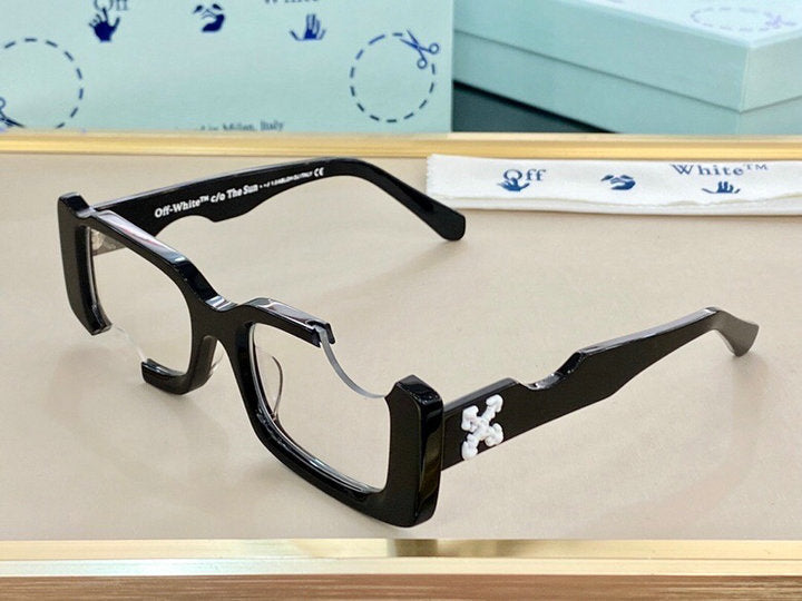 Off-White Cady Acetate 142mm Rectangular Sunglasses White / Smog