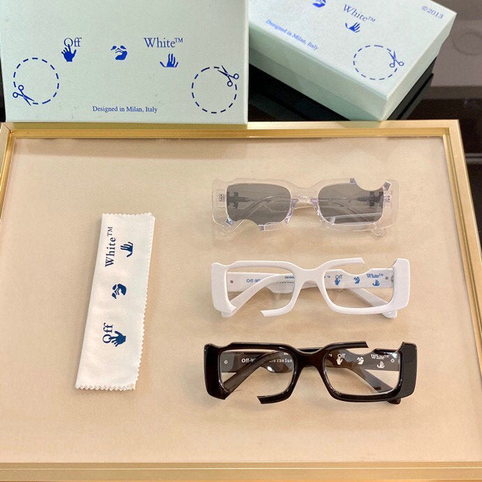 Off-White Cady Acetate 142mm Rectangular Sunglasses