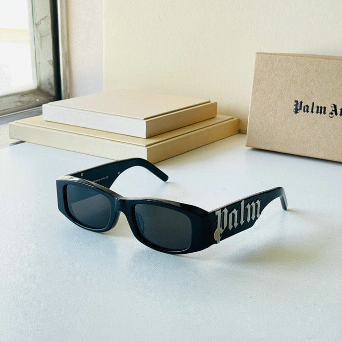 Palm Angels Angel Rectangle Frame Sunglasses Grey