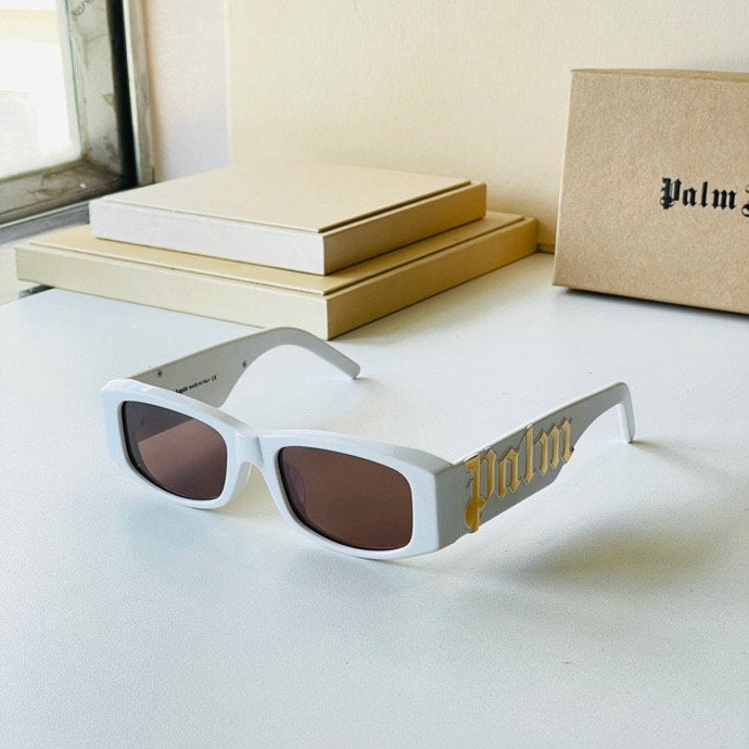 Palm Angels Angel Rectangle Frame Sunglasses Grey