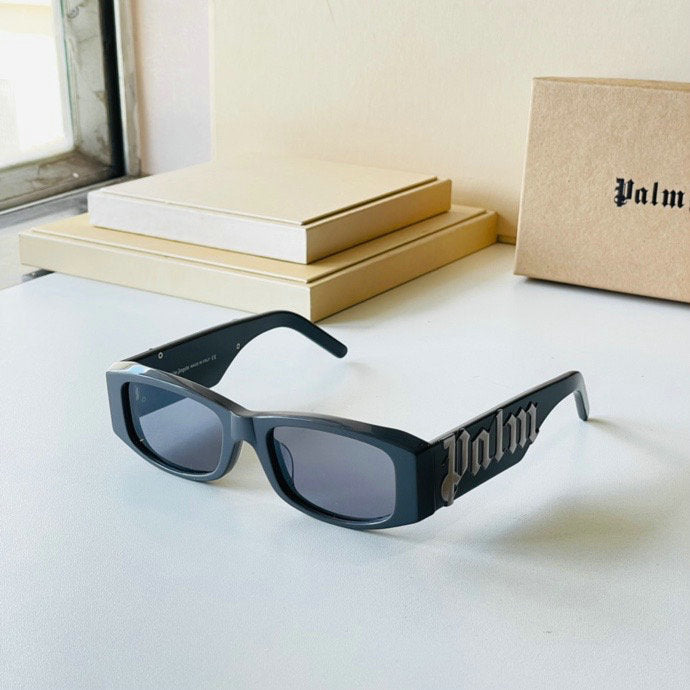 Palm Angels Angel Rectangle Frame Sunglasses Purple