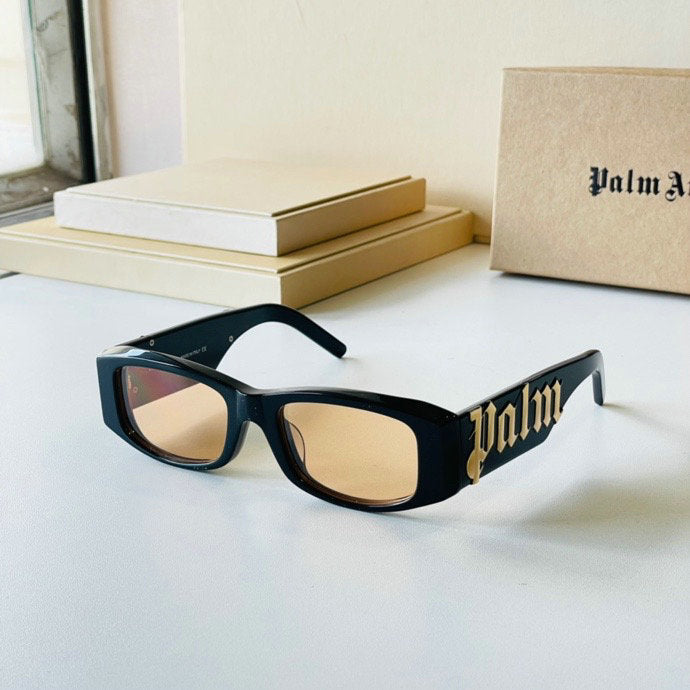 Palm Angels Angel Rectangle Frame Sunglasses Purple