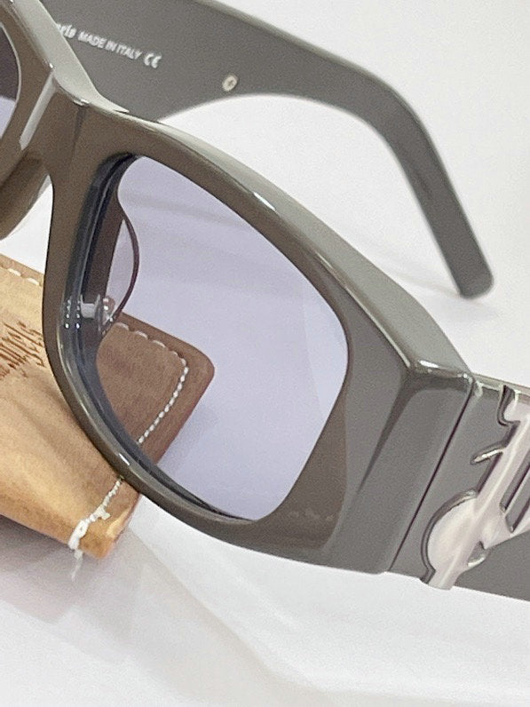 Palm Angels Angel Rectangle Frame Sunglasses Grey